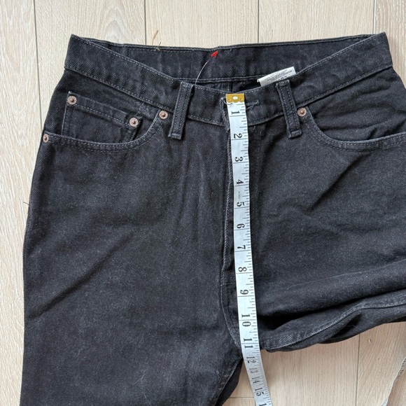 Vintage Levi's 512 High Rise Slim Fit Tapered Black Jeans Size 30 - Picture 3 of 14